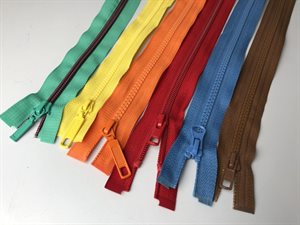 12 stk. delbare lynlåse i color mix
